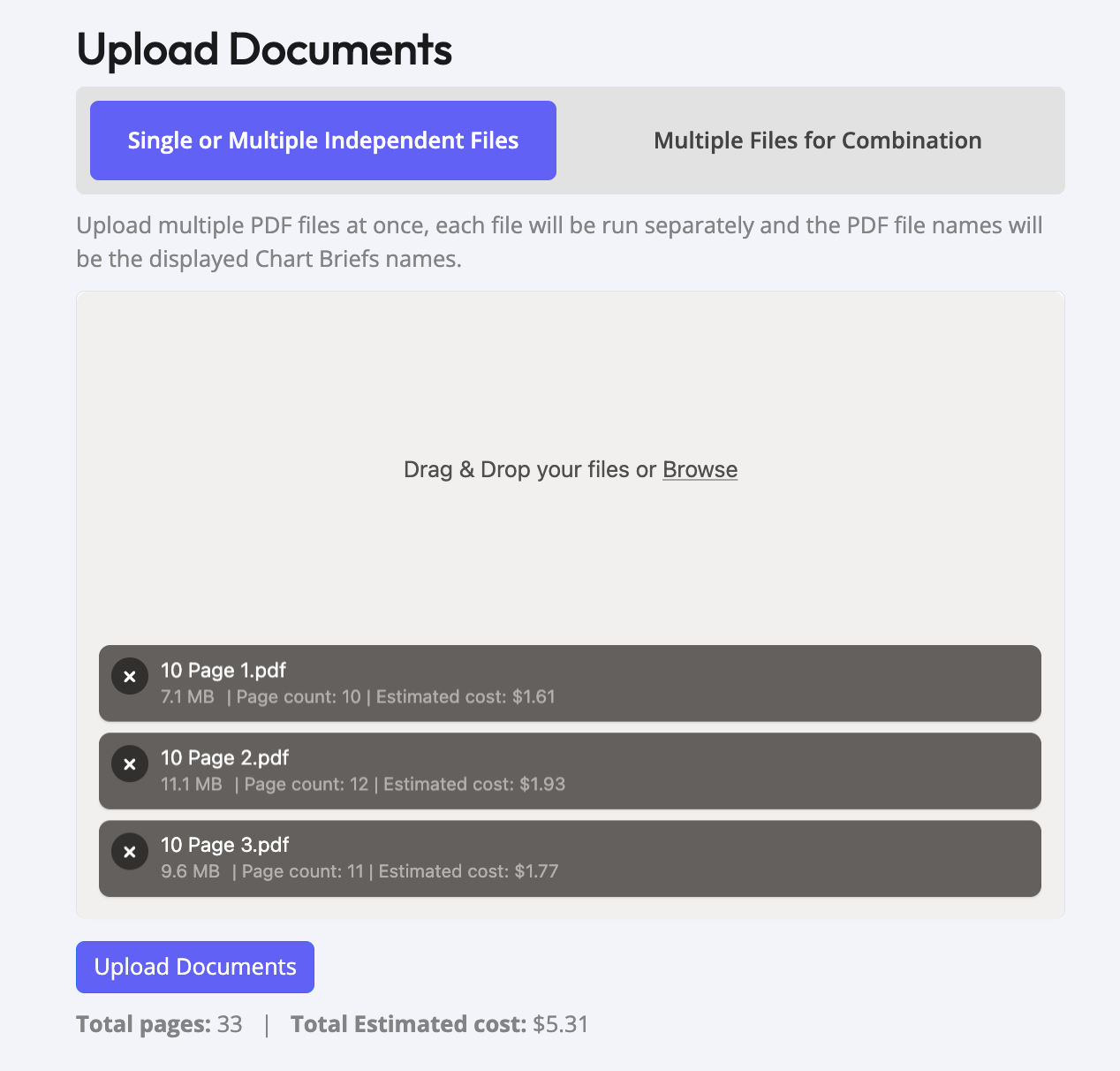 Multi file upload